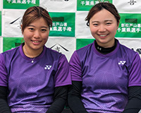 女子ダブルス準優勝