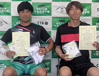 男子ダブルス準優勝